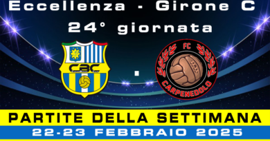 Le Partite del Weekend *** 22 – 23 Febbraio 2025 ***